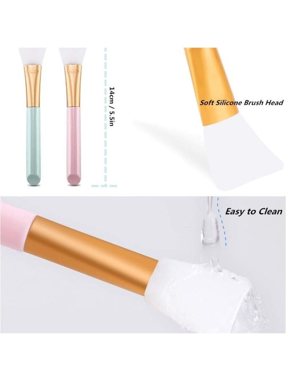 2 PCS Silicone Face Mask Brush and 2 PCS Face‎ Scrubber, Facial Applicator - Picture 2 of 16